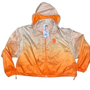 Puma Pronounce Versatile Windbreaker Jacket/Vest Bright Orange/Tan Size XL NWT
